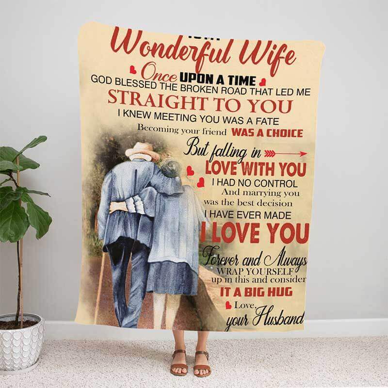 To My Wife - From Husband  - F009 - Premium Blanket