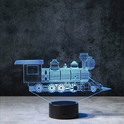 Train 3D Illusion Lamp