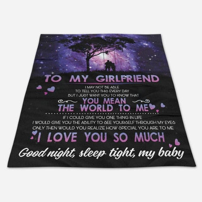 To My Girlfriend - From Boyfriend - A610 - Premium Blanket