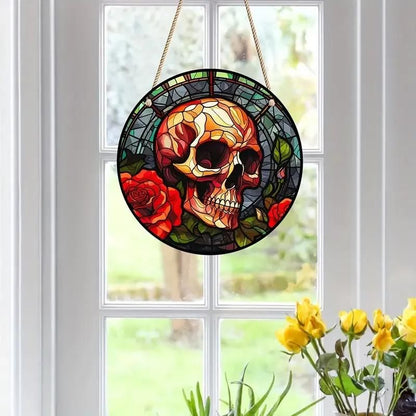 Skull Suncatcher Window Wall Hanging Ornament