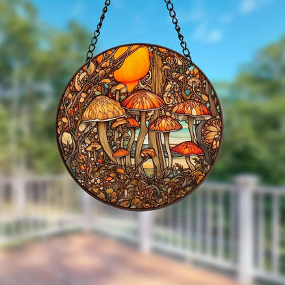 Mushroom Suncatcher Window Wall Hanging Ornament