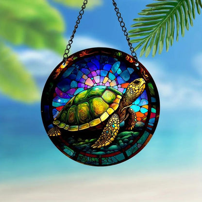 Turtle Suncatcher Window Wall Hanging Ornament