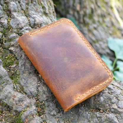 To My Wife From Husband - Leather Bifold Wallet