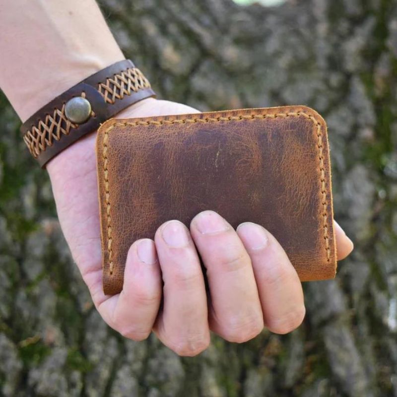 To My Husband From Wife - Leather Bifold Wallet