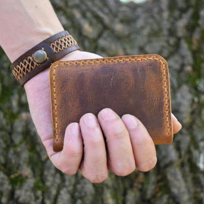 To My Husband From Wife - Leather Bifold Wallet