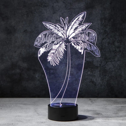 Palm Tree 3D Illusion Lamp